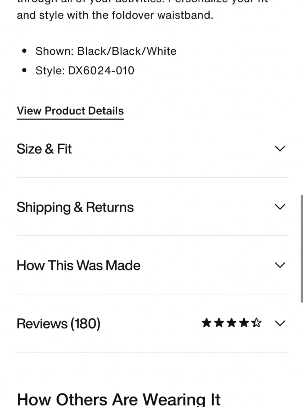 Women’s Nike nylon shorts